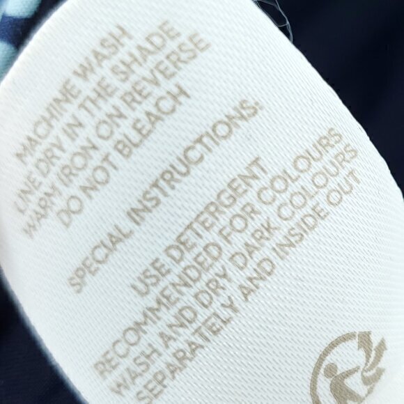 Boden Richmond 7/8 Stretch Twill Mini Dot Mid-Rise Ankle Pants US 6/UK 10 Blue - Picture 16 of 16